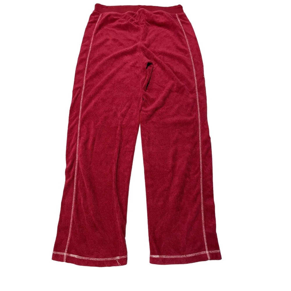 Red Oak Oklahoma Sooners Velour Tracksuit Set Crimson Red Hoodie Pants Medium S1 - Picture 8 of 10